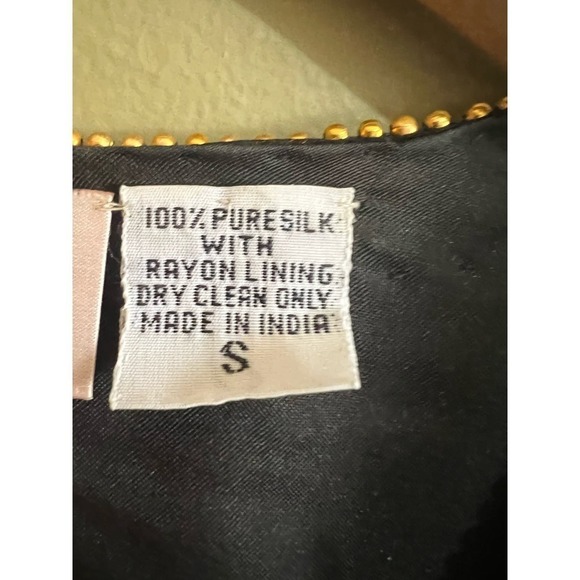 Lawrence Kazar- Silk - Beaded Evening Jacket - Size L vintage 80’s - Picture 9 of 9